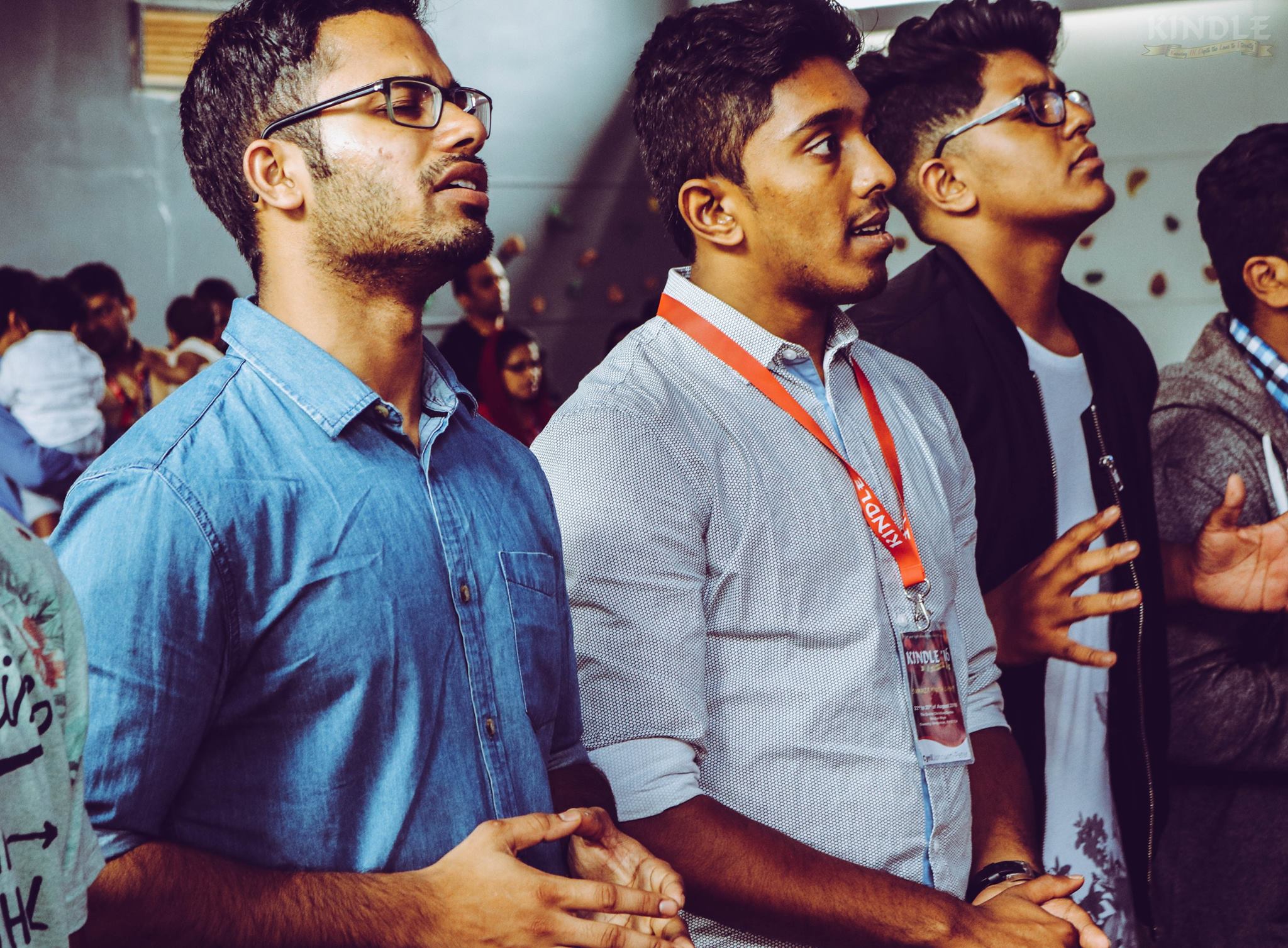 KINDLE youth camp attendees in community